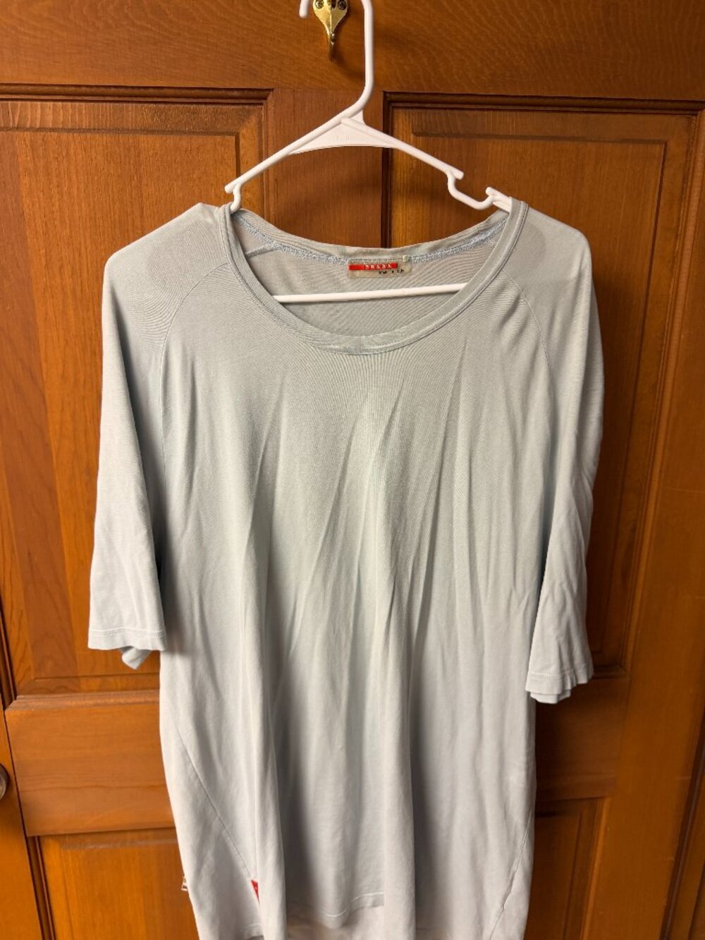 Prada Men's Light Blue T-Shirt Size XXL In Great Shape!